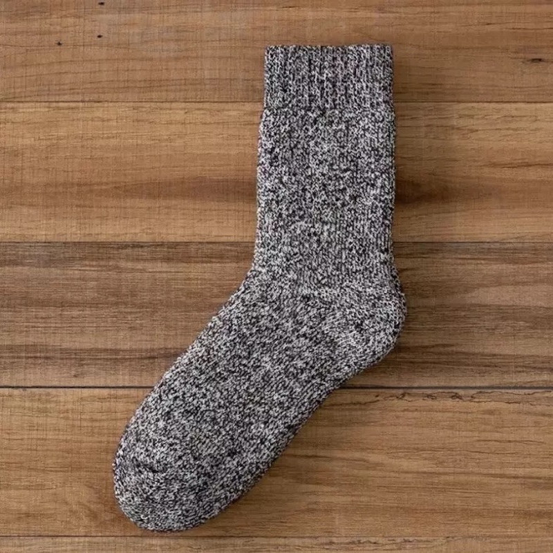 Men EU40-EU44 Thick warm crew winter wool blend thermal socks 6 Pairs S38